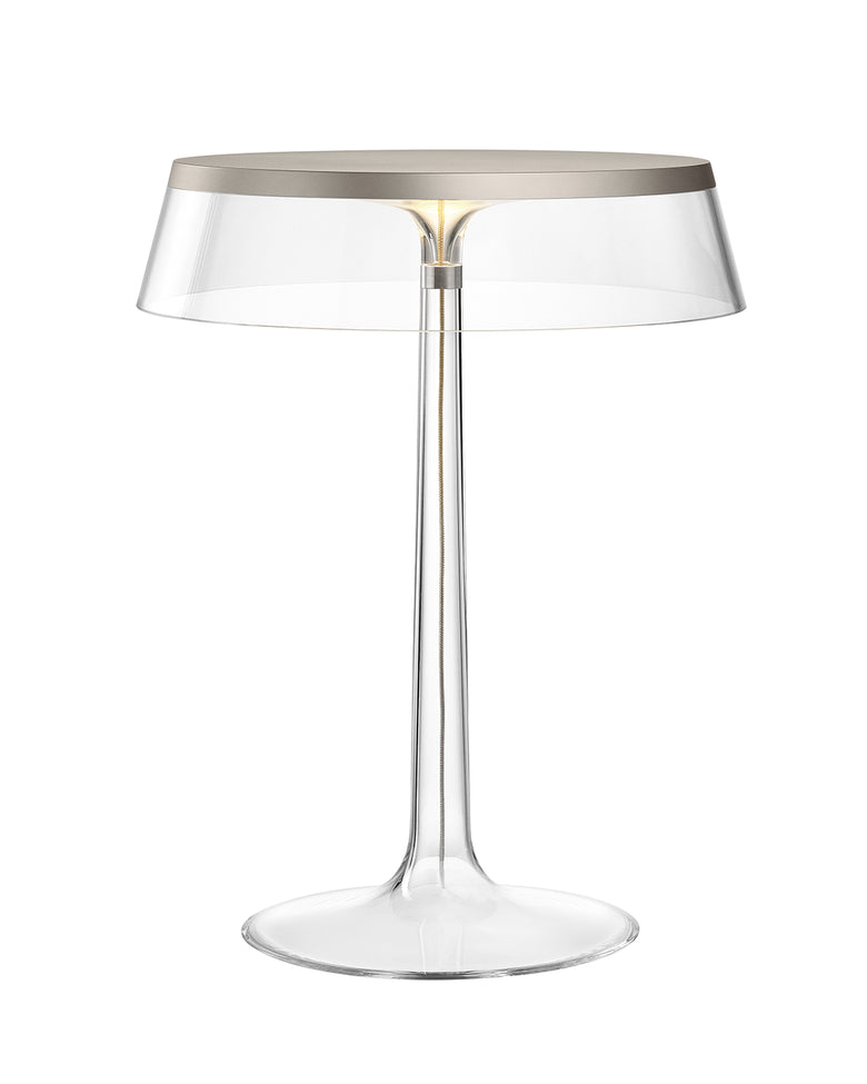 Flos Bon Jour Lampada Da Tavolo cromo opaco corona trasparente F1032046 – vista 3