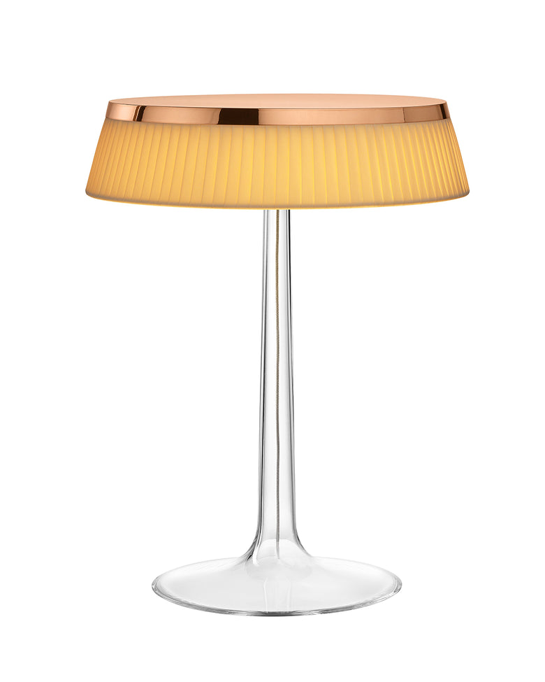 Flos Bon Jour Lampada Da Tavolo rame con corona fabric F1032015 – Flos