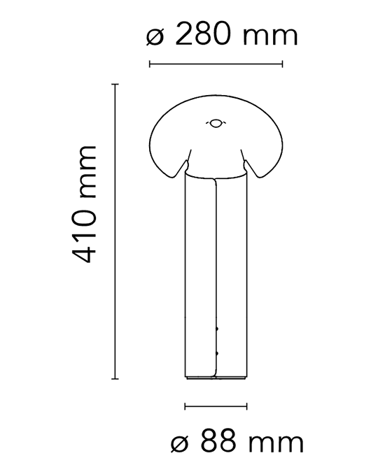Flos Chiara Table Lampada da tavolo Dark grey bordi verde oliva F1595023 – vista 5