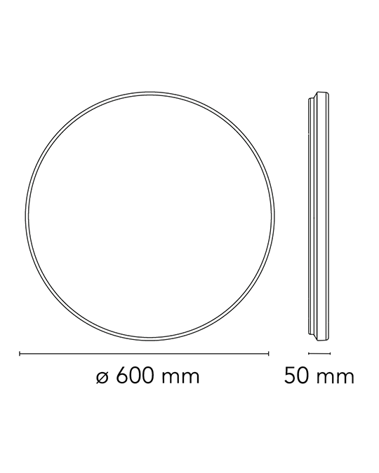Flos Clara Lampada 60 cm a parete e soffitto cornice rame F1571015 – vista 7
