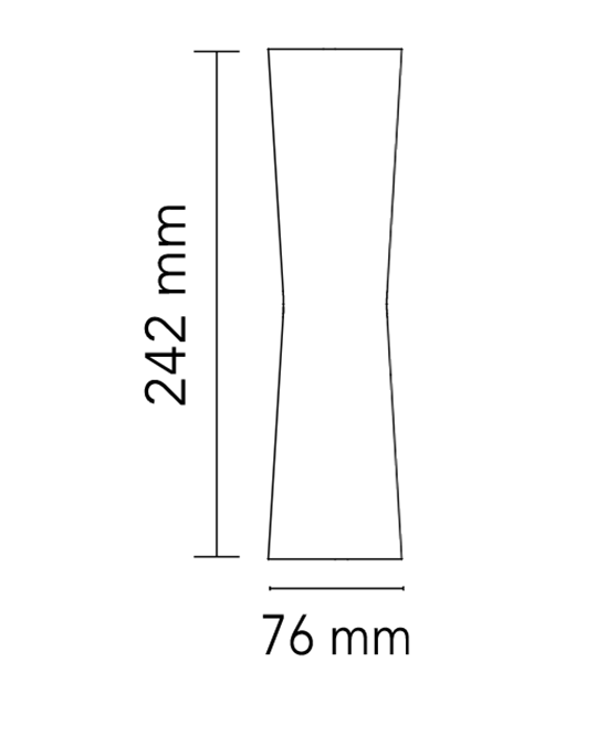 Flos Clessidra 40+40 Lampada a muro 601 lm Deep Brown F1584018 – vista 7