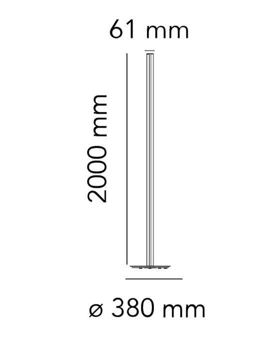 Flos Coordinates Floor Lampada a pavimento Argent F1801033