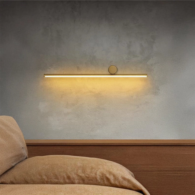 Flos Coordinates Wall 1 Lampada a parete Champagne Champagne Anodizzato in alluminio accesa in ambiente, design e...