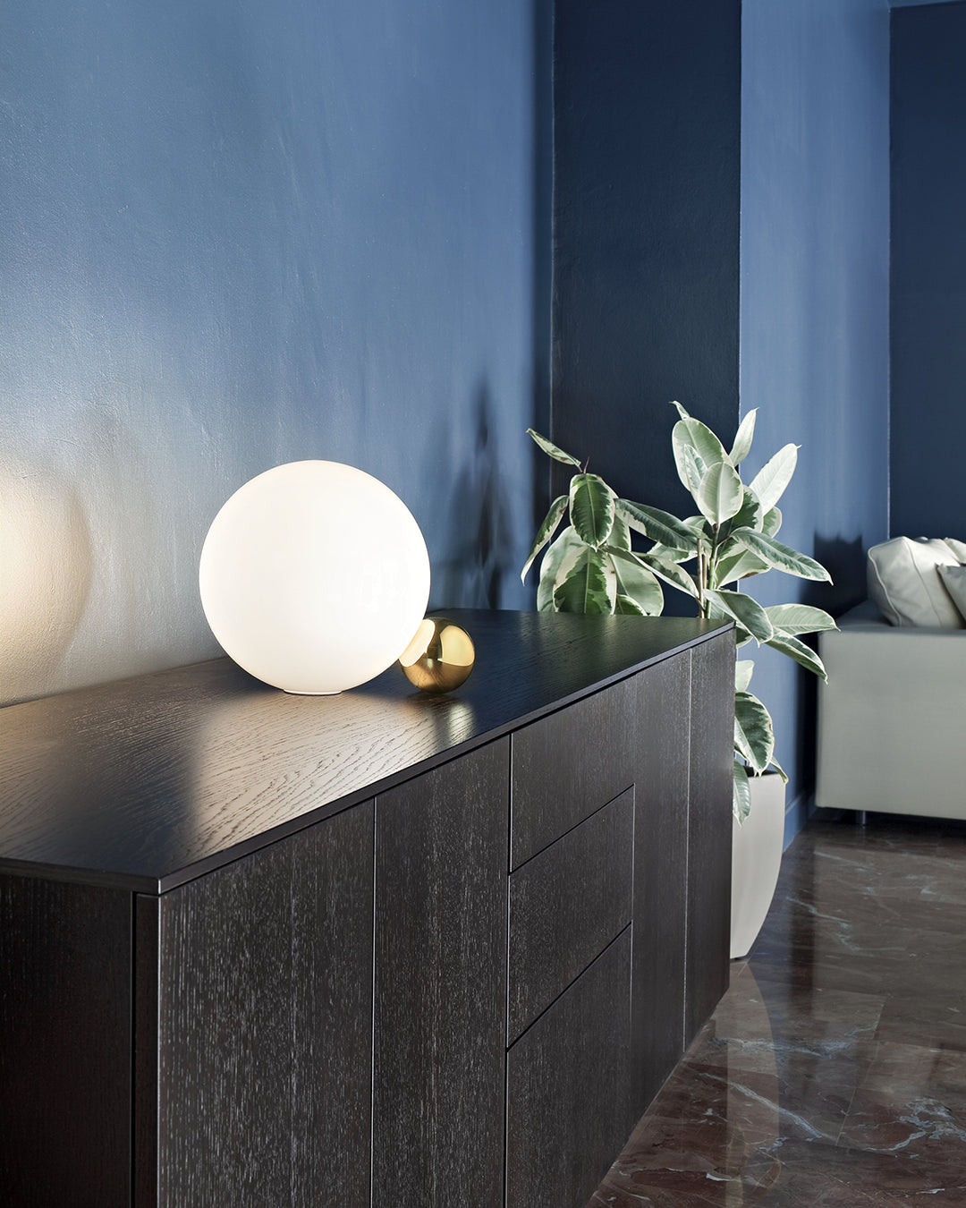 Flos Copycat Lampada 30 cm da Tavolo in vetro e Oro 24k F1952044 – vista 2