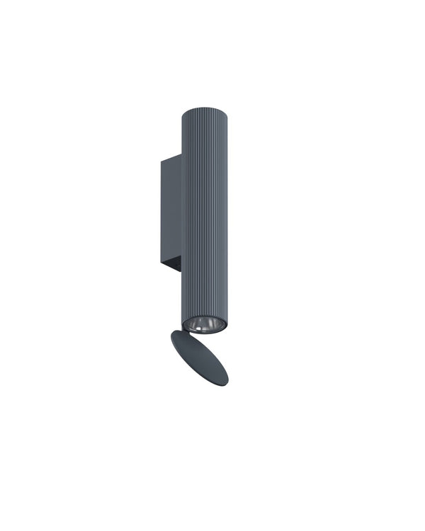 Flos Flauta H225 Spiga Lampada indoor a Parete Blue Steel Anodized F2341023 – Flos