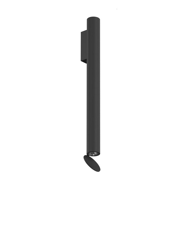 Flos Flauta H500 Riga Lampada indoor a Parete Nero F2342030 – Flos