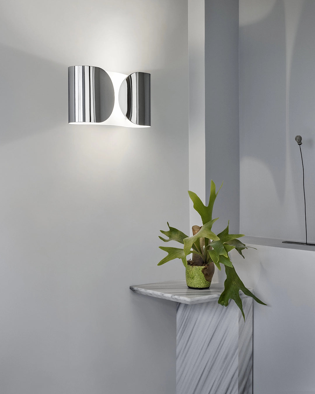 Flos Foglio Lampada da parete in acciaio Bianco F2400009 – vista 4
