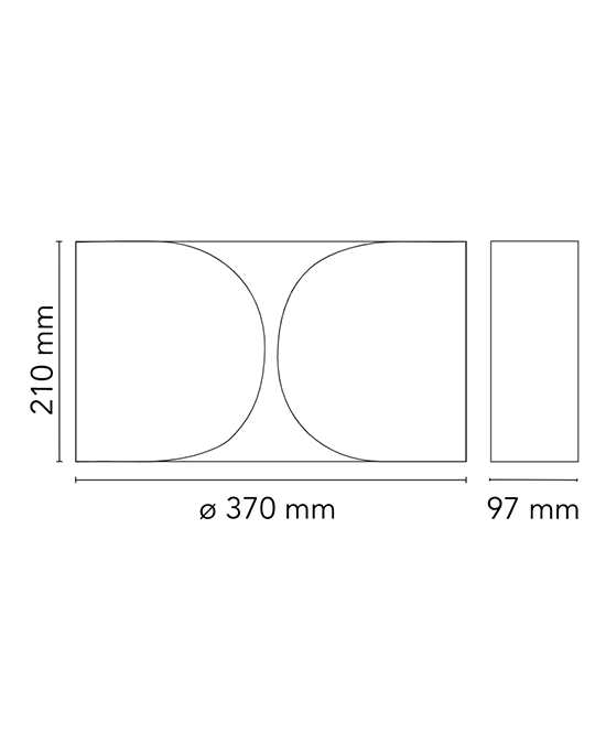 Flos Foglio Lampada da parete in acciaio Cromo F2400057