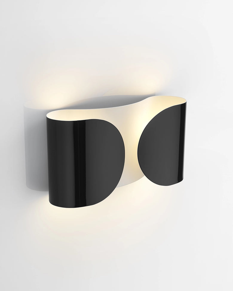 Flos Foglio Lampada da parete in acciaio nero F2400030 – Flos
