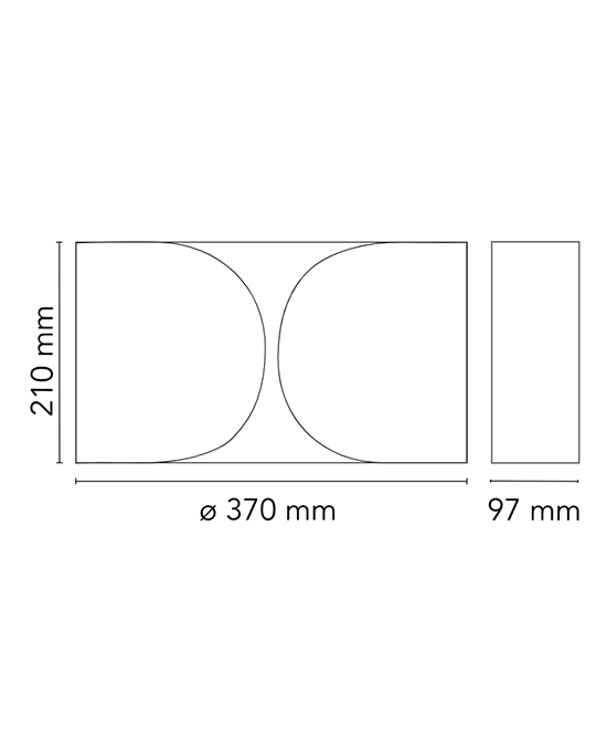 Flos Foglio Lampada da parete in acciaio oro F2400044