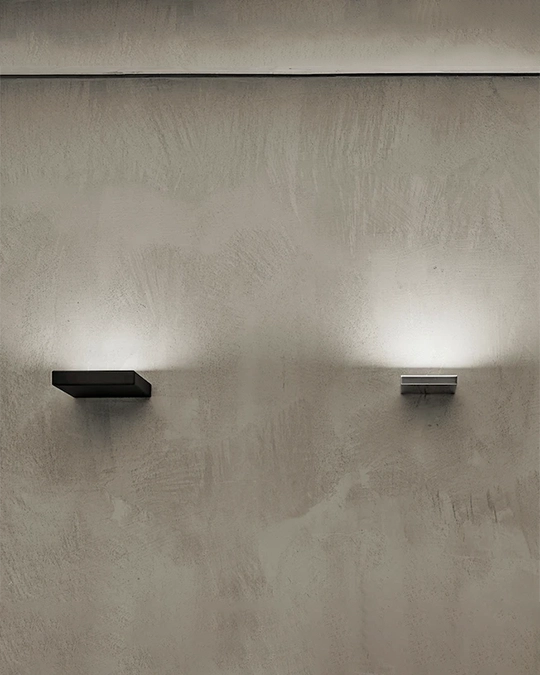 Flos Fort Knox Wall LED Mini nero Lampada a parete da interno 09.2125.14BD