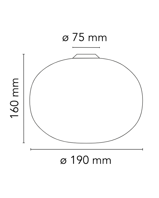 Flos Glo-Ball Ceiling Wall/Zero lampada 19 cm parete soffitto bianco F3335009 – vista 5