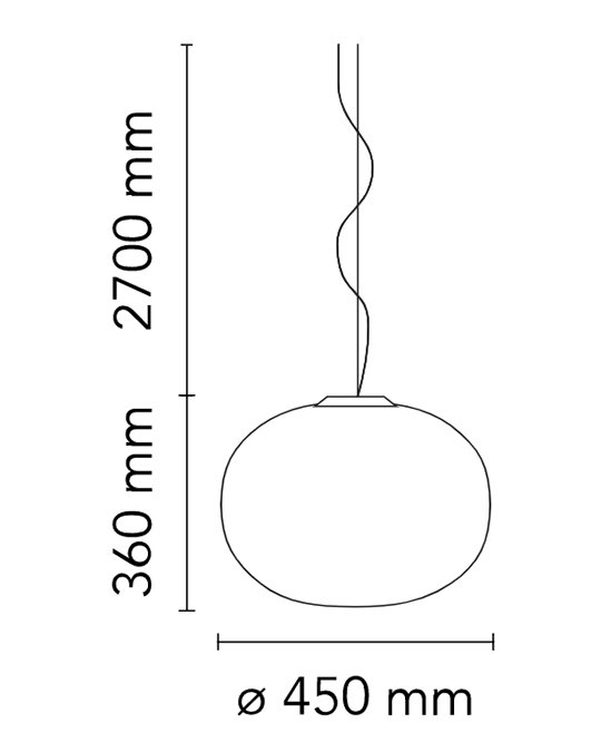 Flos Glo-Ball Suspension 2 Lampada  Sospensione Bianco F3010061