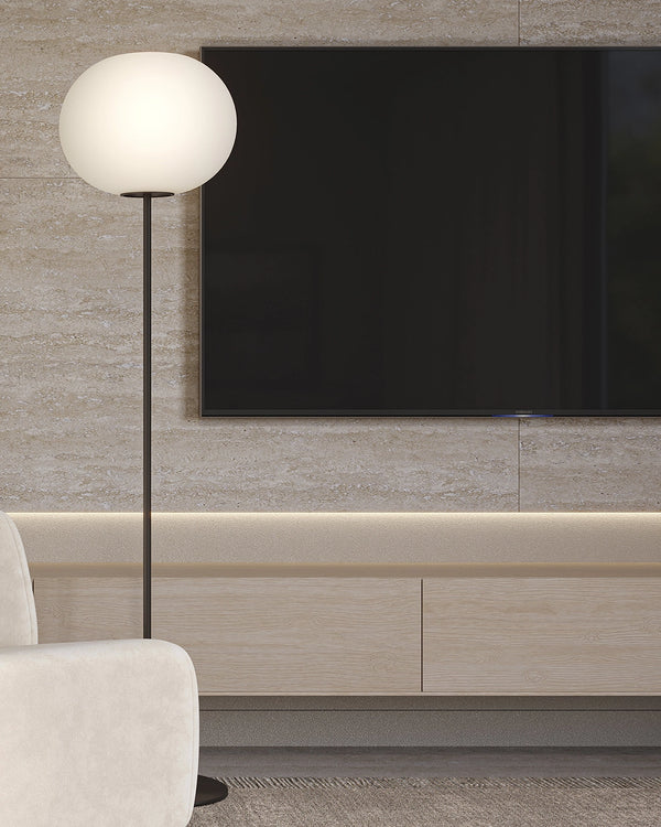 Flos Glo-ball Floor 2 Lampada a pavimento Nero Opaco F3032031