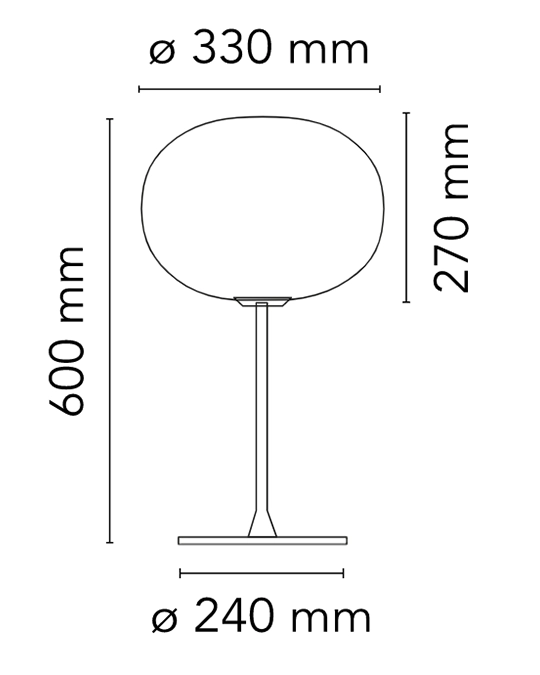 Flos Glo-ball Table 1 Lampada Da tavolo silver F3020000