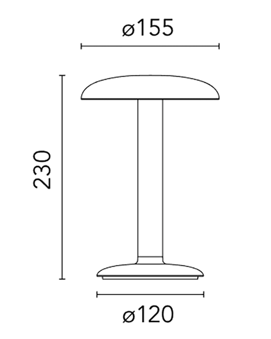 Flos Gustave Lampada ricaricabile 2700K 159 LM interno esterno Matt White – vista 7
