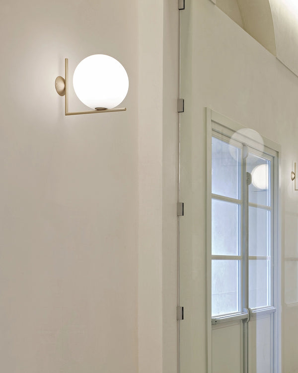 Flos IC Lights Ceiling Wall 2 Lampada parete soffitto brass F3179059