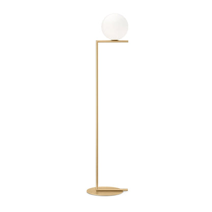 Flos IC Lights Floor 1 Lampada da pavimento Ottone Spazzolato