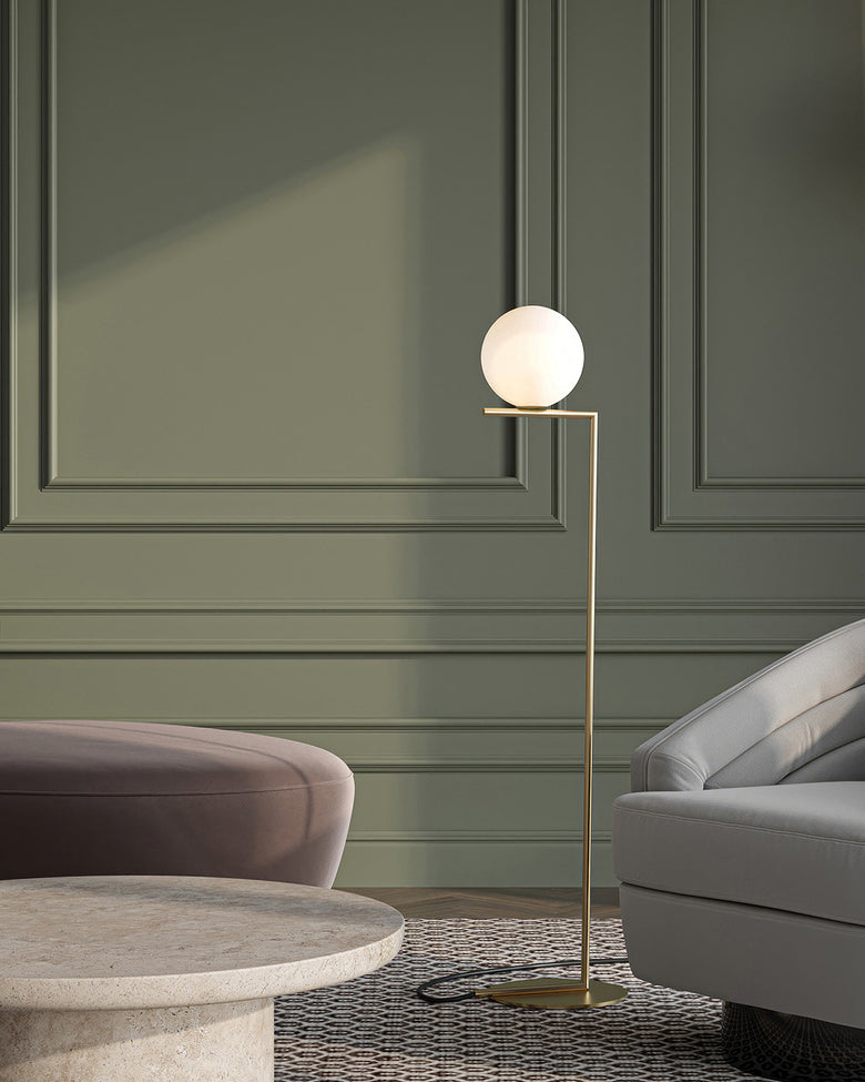 Flos IC Lights Floor 1 Lampada da pavimento Ottone Spazzolato F3173059 – vista 4