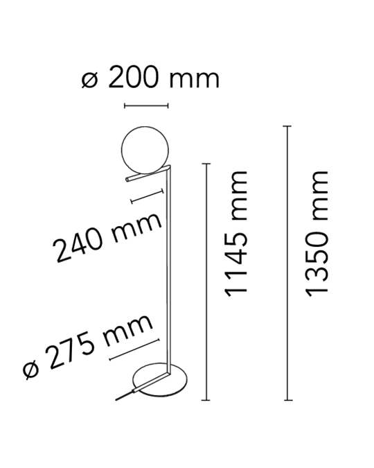 Flos IC Lights Floor 1 Lampada da pavimento Ottone Spazzolato F3173059 – vista 6