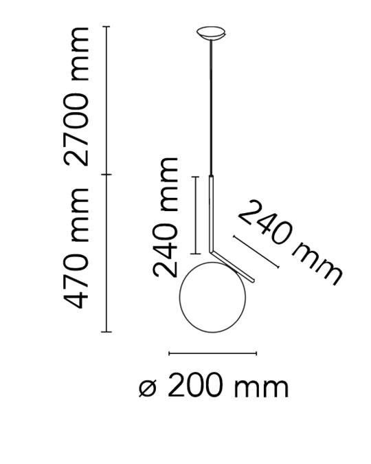 Flos IC Lights Suspension 1 Lampada A Sospensione Cromo F3175057