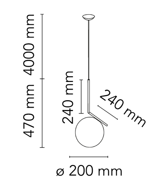 Flos IC Lights Suspension 1 Lampada a sospensione in Ottone spazzolato F3175059
