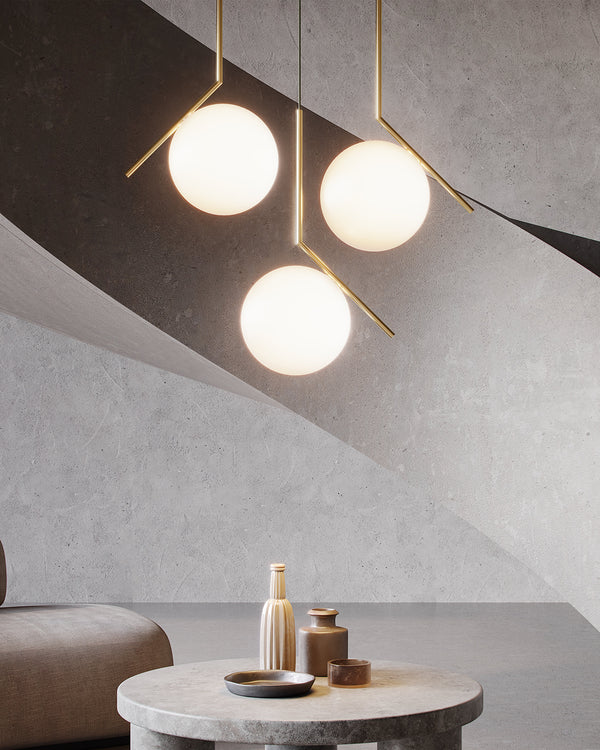 Flos IC Lights Suspension 2 Lampada a sospensione in Ottone spazzolato F3176059 – Flos