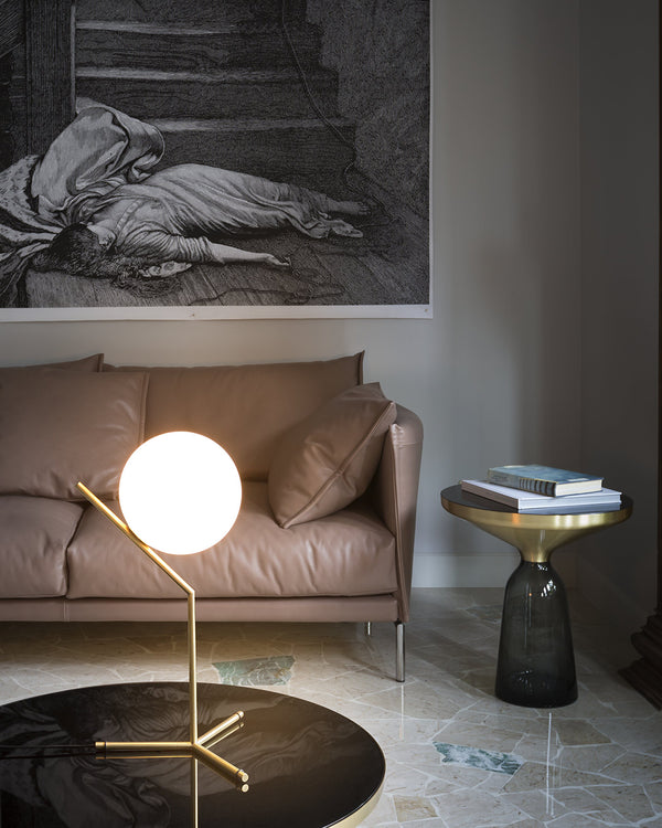 Flos IC Lights Table 1 High Lampada da tavolo in Ottone spazzolato F3170059