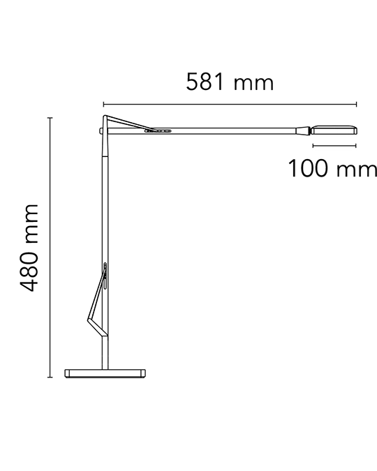 Flos Kelvin Led Edge Base Lampada da studio bianco lucido F3311009