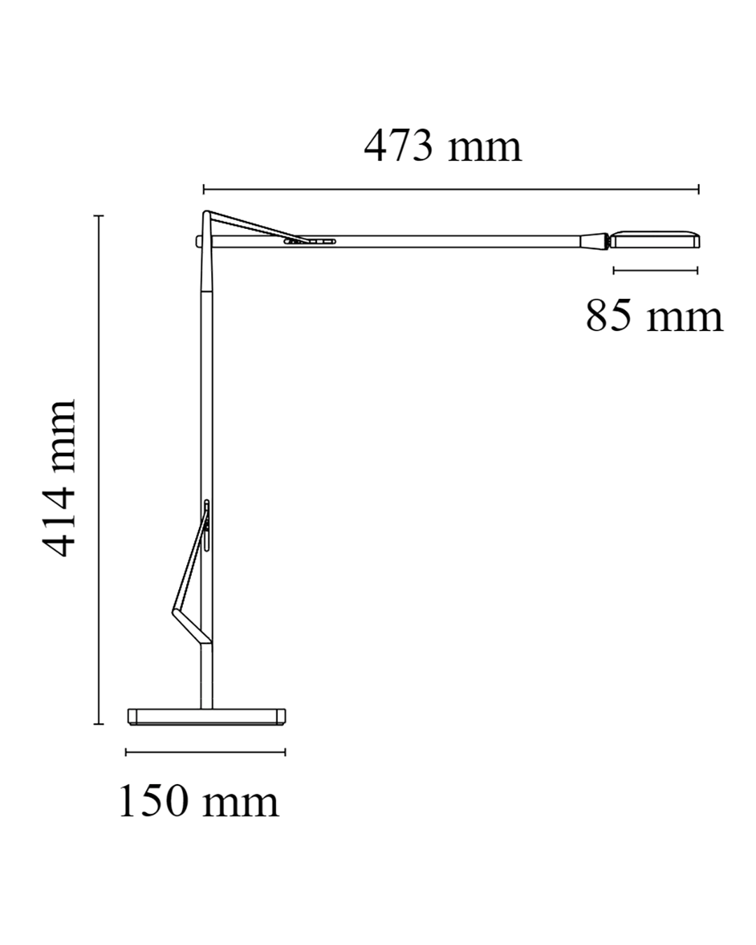 Flos Kelvin Edge Base Lampada studio nero F3452030