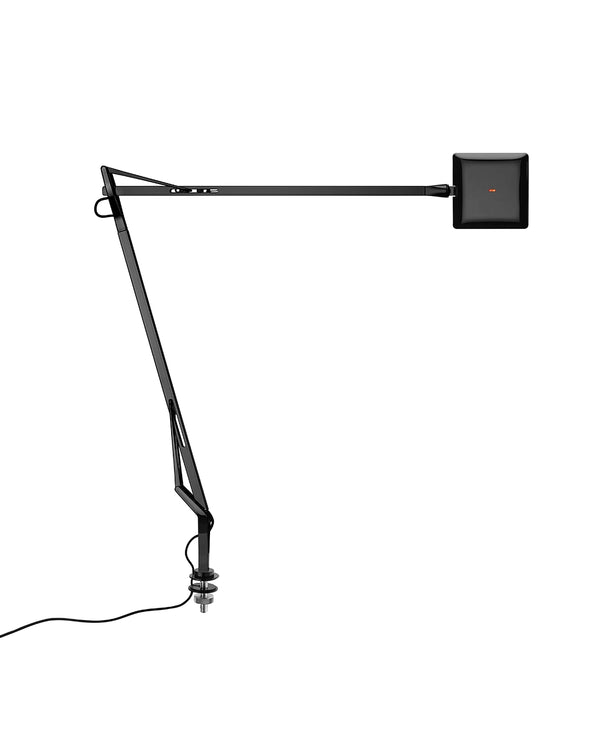 Flos Kelvin LED Lampada scrivania con Supporto e Cavo nascosto nero F3456030