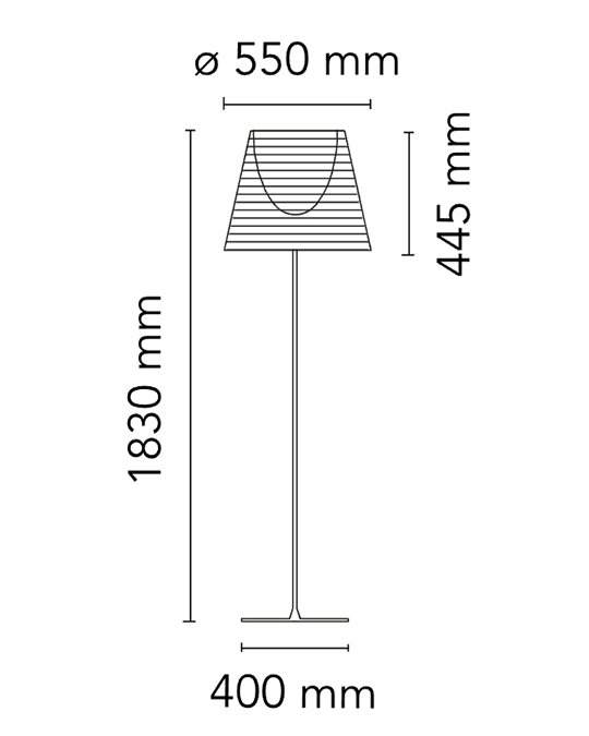 Flos Ktribe Floor 3 Lampada a pavimento trasparente con dimmer F6301000 – vista 7