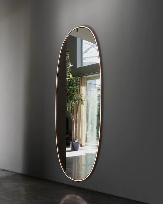 Flos La Plus Belle Specchio 78x205 cornice luminosa Polished Aluminium F3680064