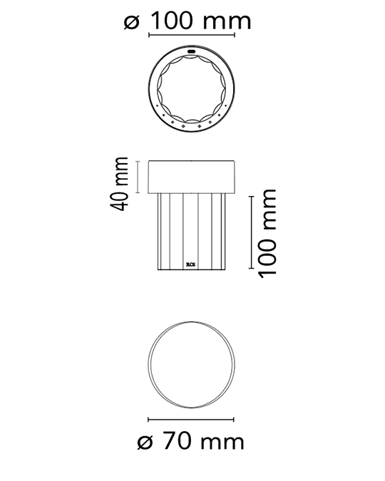 Flos Last Order Fluted Lampada da Tavolo ricaricabile da esterno Cromo F3694056