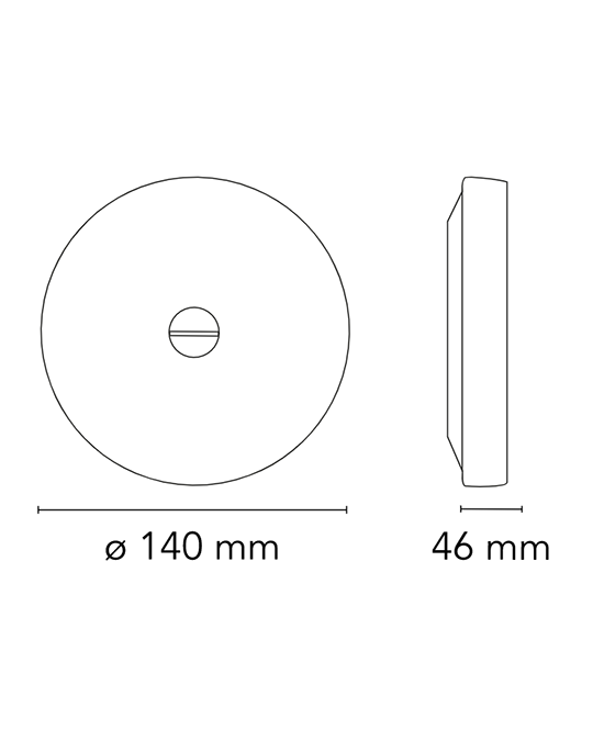 Flos Mini Button Lampada 14 cm Parete o soffitto bianco F1490009 – vista 7