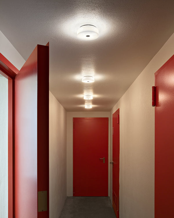 Flos Mini Button Lampada 14 cm Parete o soffitto bianco F1490009 – Flos