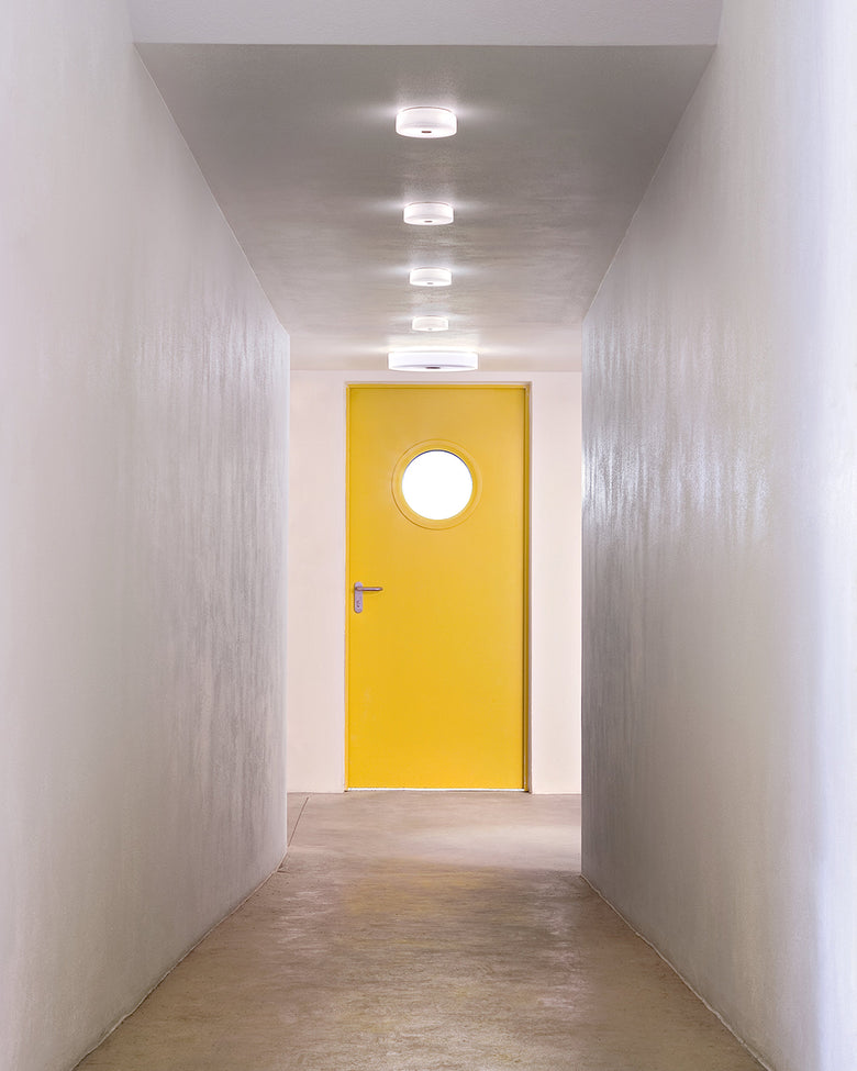 Flos Mini Button Lampada 14 cm Parete o soffitto bianco F1490009 – vista 3