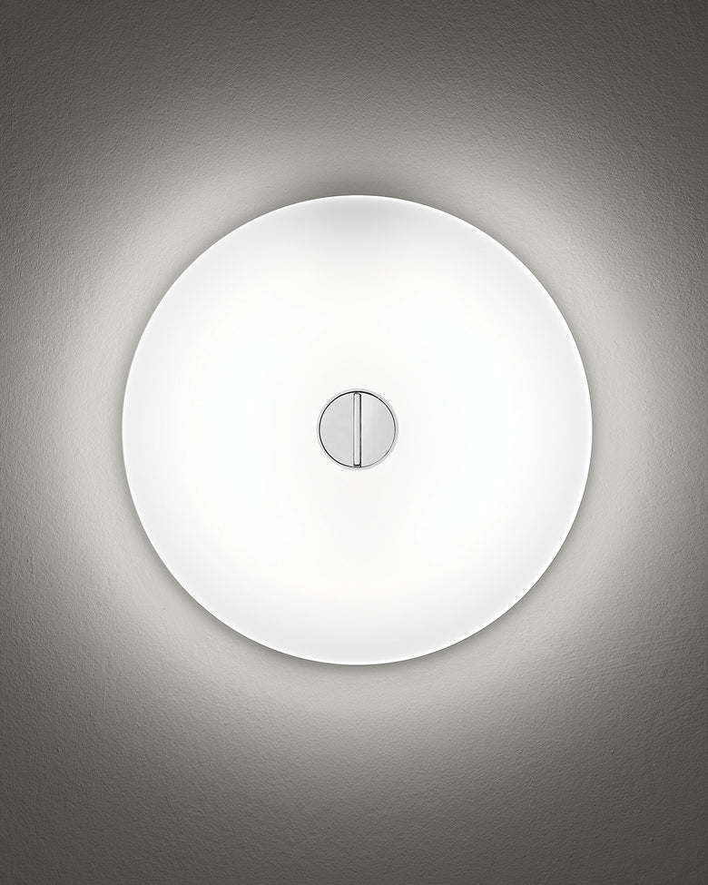 Flos Mini Button Lampada 14 cm Parete o soffitto bianco F1490009 – vista 4