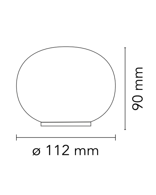 Flos Mini Glo-ball Table Lampada Da Tavolo Bianco F4191009