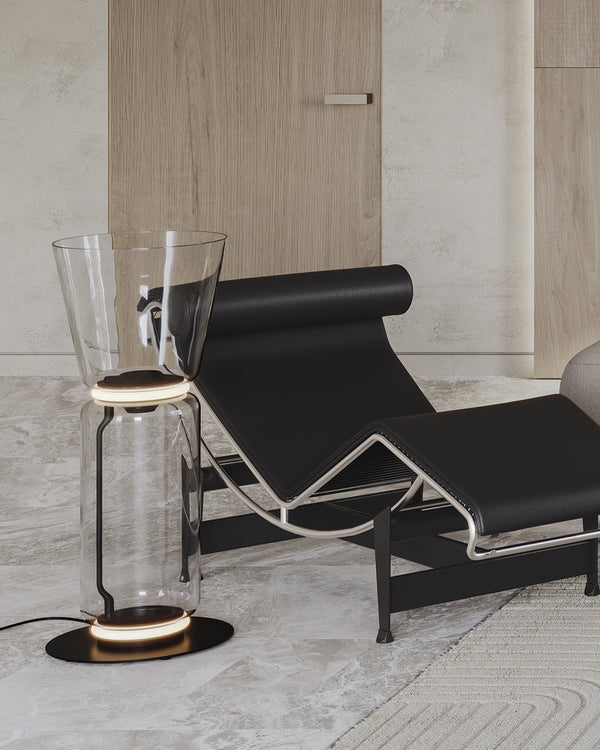 Flos Noctambule Floor 1 Lampada a pavimento nero High Cylinder Cone Small Base F0265000
