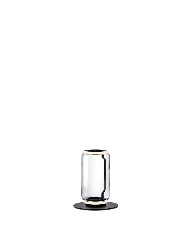Flos Noctambule lampada a pavimento Floor 1 Low Cylinder small nero F0288000 – vista 3