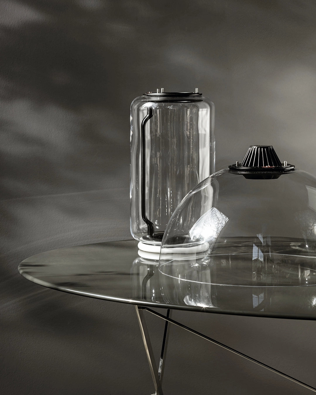 Flos Noctambule lampada a pavimento Floor 1 Low Cylinder small nero F0288000 – vista 5
