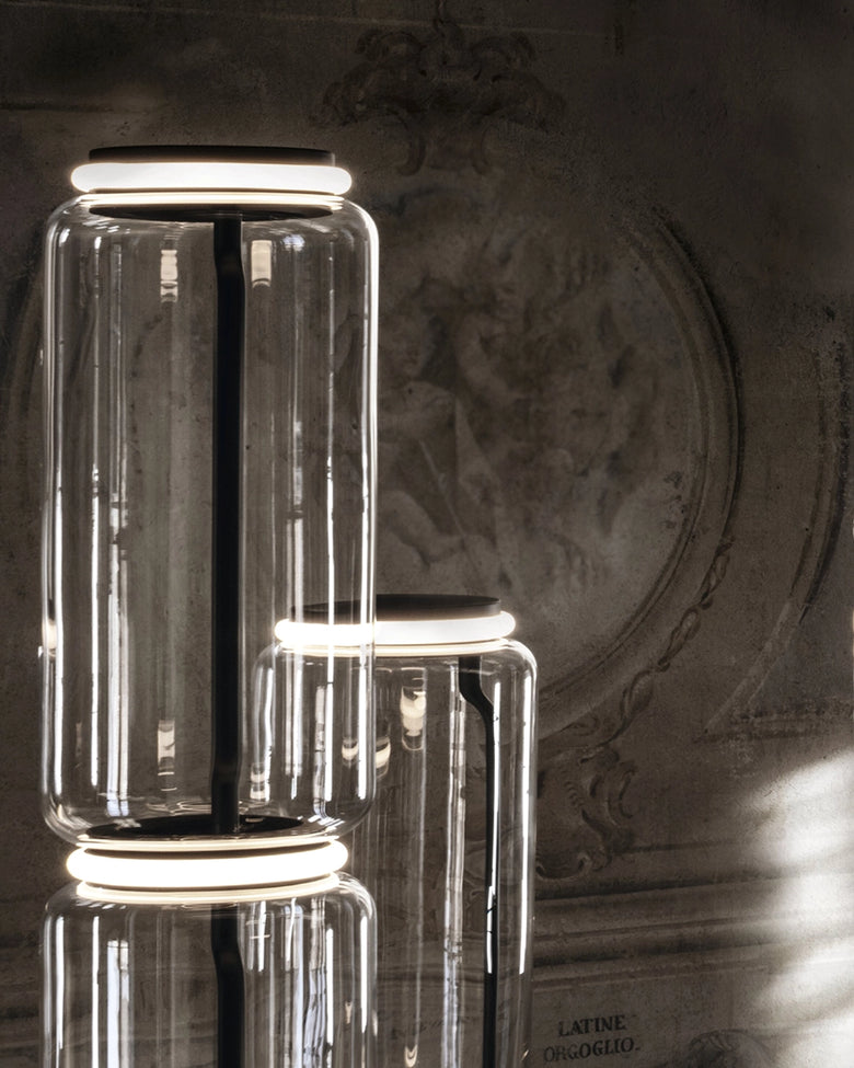 Flos Noctambule lampada a pavimento Floor 1 Low Cylinder small nero F0288000 – vista 4