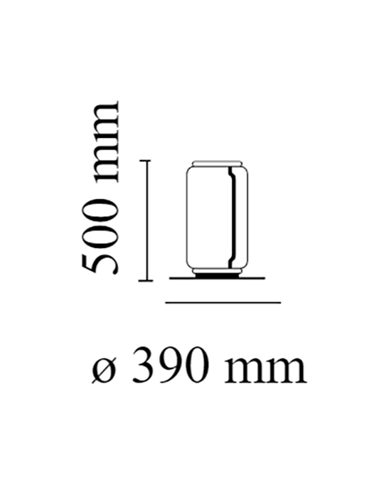 Flos Noctambule lampada a pavimento Floor 1 Low Cylinder small nero F0288000 – vista 6