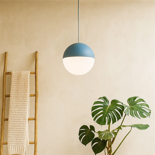 Flos String Light Testa A Sfera lampada sospesa 19 cm blu Cavo 12