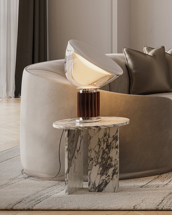Flos Taccia PMMA Lampada da tavolo con dimmer bronze F6607046