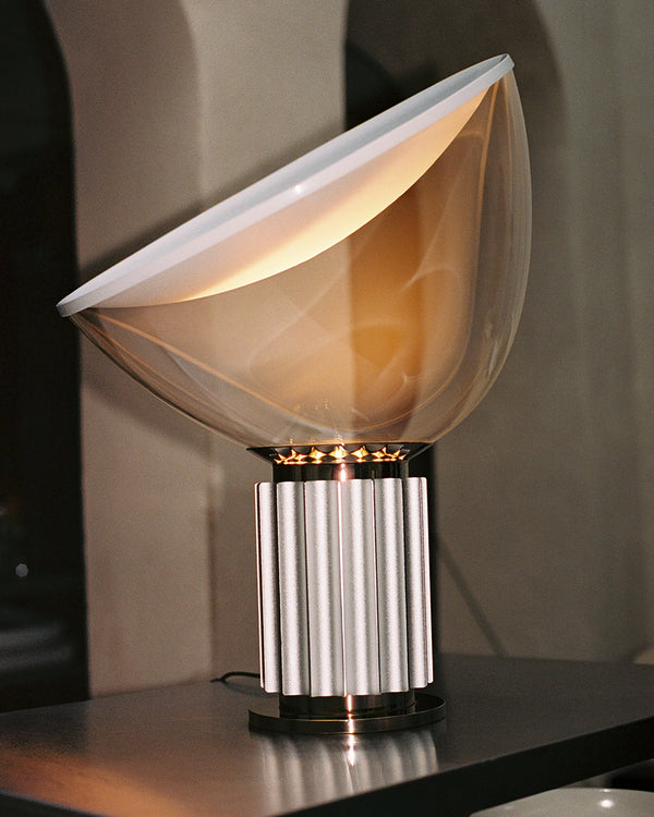 Flos Taccia PMMA Lampada da tavolo con dimmer silver F6607004
