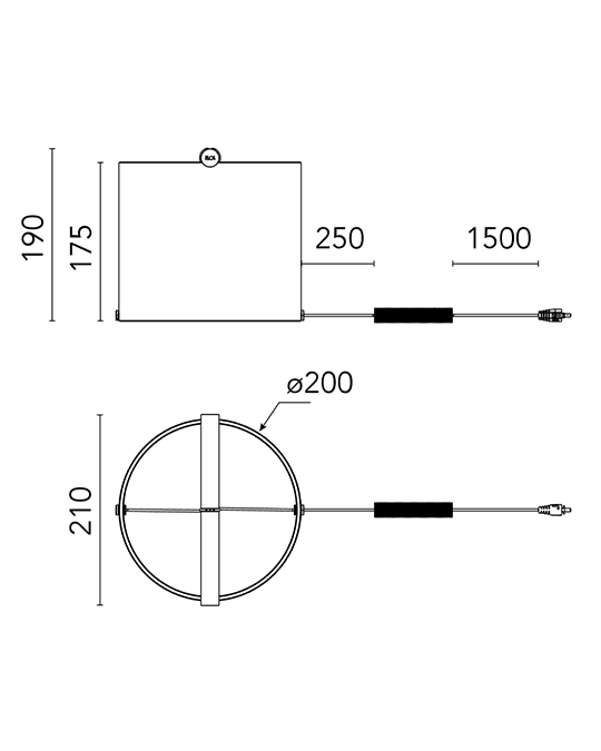 Flos To-tie T1 Lampada da tavolo a luce diffusa Anodizzato Nero F7541031