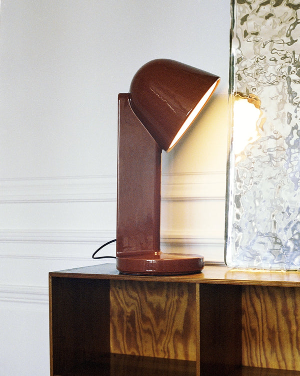 Flos ceramique down lampada da tavolo in ceramica rust red F1634039