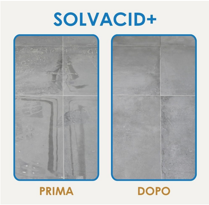 SOLVACID+ GEAL 5L Detersolvente acido sinergizzato per gres, retro con sistema di fissaggio a parete